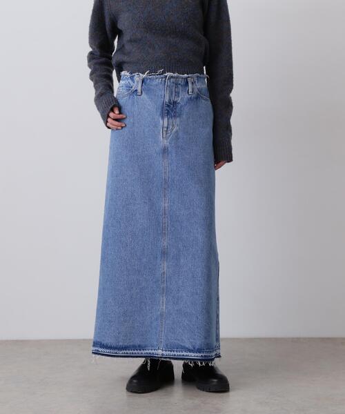 YLEVE(イレーヴ)の「YLEVE / 13.5oz DENIM SKIRT(デニムスカート・レディース・ブルー/グレー・1/0/2)」の6枚目の写真