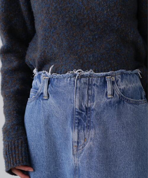 YLEVE(イレーヴ)の「YLEVE / 13.5oz DENIM SKIRT(デニムスカート・レディース・ブルー/グレー・1/0/2)」の9枚目の写真