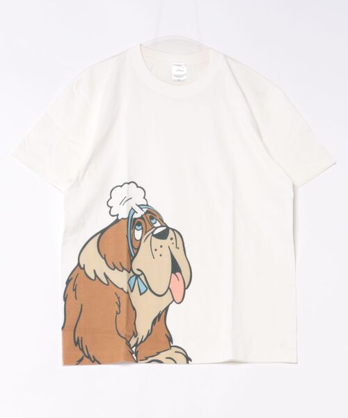 Disney（ディズニー）の「【 Disney 】 I LOVE MY Disney DOG ＆ CAT BIG print T-シャツ 26S6（Tシャツ/カットソー・レディース・ホワイト/オフホワイト/ブラック系その他/ブラック・MEDIUM/LARGE/X-LARGE）」の2枚目の写真
