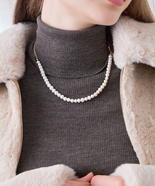 MACKINTOSH LONDON(マッキントッシュ ロンドン)の「淡水パールネックレス(ネックレス・レディース・ゴールド・FREE)」の2枚目の写真