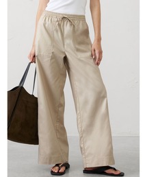 BANANA REPUBLIC FACTORY STORE ワイドレッグミッドライズユーティリティペインターツイルプルオンパンツ