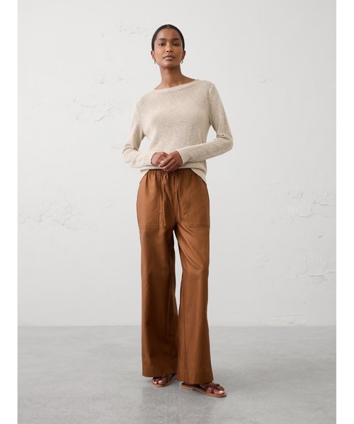 BANANA REPUBLIC FACTORY STORE(バナナリパブリック ファクトリーストア)の「BANANA REPUBLIC FACTORY STORE ワイドレッグミッドライズユーティリティペインターツイルプルオンパンツ(その他パンツ・レディース・その他1/その他/オリーブ・XS/S/M/L)」の8枚目の写真