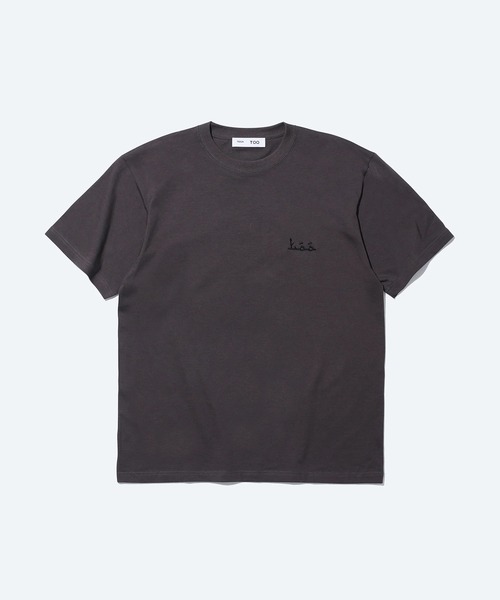 TOGA PULLA（トーガ　プルラ）の「【TOGA PULLA/トーガプルラ】Studs T-shirt with back print/スタッズTシャツウィズバックプリント（Tシャツ/カットソー・レディース・ダークグレー・M/S）」の2枚目の写真
