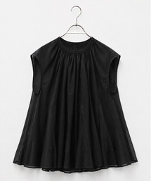 Marilyn Moon（マリリンムーン）の「sheer starched cotton godet blouse（シャツ/ブラウス）」