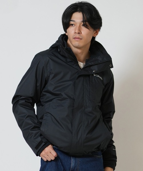 Columbia(コロンビア)の「columbia/コロンビア 防水 ジャケット WE4505(マウンテンパーカー・メンズ・ブラック/カーキ・XL/L/M)」の3枚目の写真
