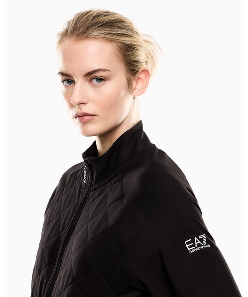 EMPORIO ARMANI EA7（エンポリオアルマーニイーエーセブン）の「<オンライン限定>【エンポリオ アルマーニ EA7】トラックスーツ ストレッチコットン カーゴパンツタイプ（セットアップ・レディース・ブラック/カーキ・X-SMALL/SMALL/LARGE/MEDIUM）」の4枚目の写真