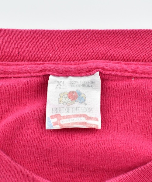 VINTAGE(ヴィンテージ)の「【USED】90’s Fruit of the Loom ”NOT LISTENING” アート Tシャツ USA製(Tシャツ/カットソー・メンズ・ピンク・X-LARGE)」の4枚目の写真