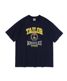 テイラー ヴィンテージ クレスト 半袖Tシャツ (ネイビー)