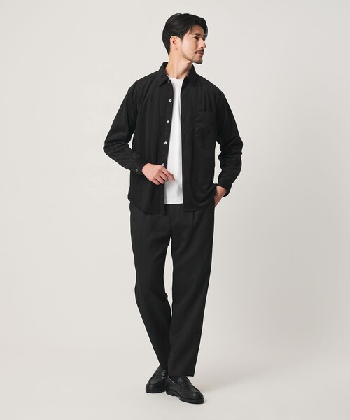 BEAUTY&YOUTH UNITED ARROWS（ビューティーアンドユースユナイテッドアローズ）の「【WEB限定 WARDROBE SMART】テック コーデュロイ シャツ（シャツ/ブラウス・メンズ・グレー/ブラック/ネイビー・L/M/S/XL）」の4枚目の写真