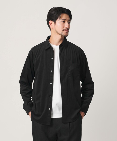 BEAUTY&YOUTH UNITED ARROWS（ビューティーアンドユースユナイテッドアローズ）の「【WEB限定 WARDROBE SMART】テック コーデュロイ シャツ（シャツ/ブラウス・メンズ・グレー/ブラック/ネイビー・L/M/S/XL）」の6枚目の写真
