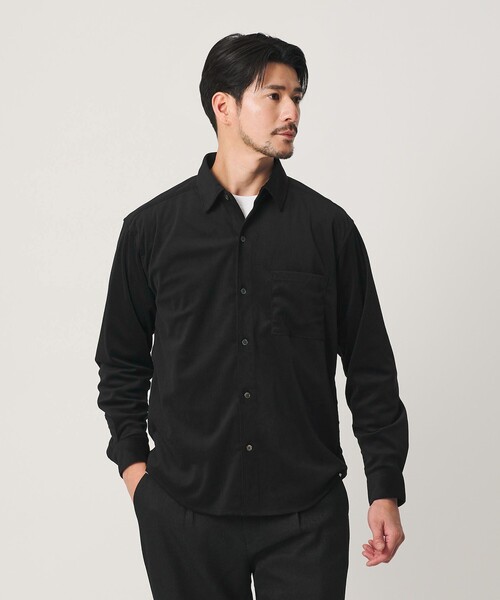 BEAUTY&YOUTH UNITED ARROWS（ビューティーアンドユースユナイテッドアローズ）の「【WEB限定 WARDROBE SMART】テック コーデュロイ シャツ（シャツ/ブラウス・メンズ・グレー/ブラック/ネイビー・L/M/S/XL）」の9枚目の写真