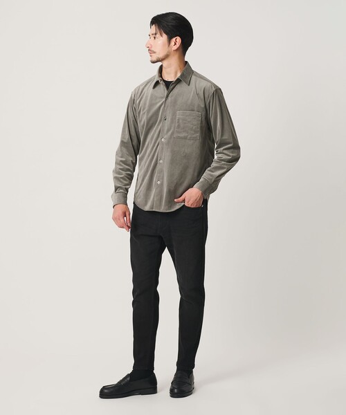 BEAUTY&YOUTH UNITED ARROWS（ビューティーアンドユースユナイテッドアローズ）の「【WEB限定 WARDROBE SMART】テック コーデュロイ シャツ（シャツ/ブラウス・メンズ・グレー/ブラック/ネイビー・L/M/S/XL）」の17枚目の写真