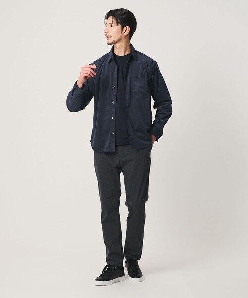 BEAUTY&YOUTH UNITED ARROWS（ビューティーアンドユースユナイテッドアローズ）の「【WEB限定 WARDROBE SMART】テック コーデュロイ シャツ（シャツ/ブラウス・メンズ・グレー/ブラック/ネイビー・L/M/S/XL）」の20枚目の写真