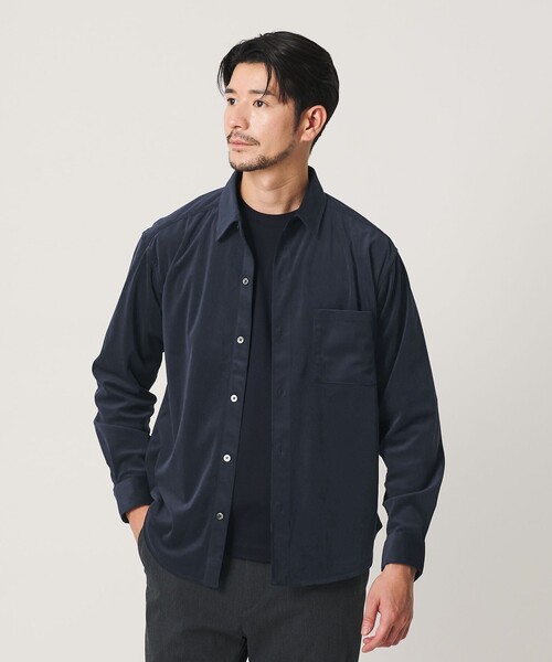 BEAUTY&YOUTH UNITED ARROWS（ビューティーアンドユースユナイテッドアローズ）の「【WEB限定 WARDROBE SMART】テック コーデュロイ シャツ（シャツ/ブラウス・メンズ・グレー/ブラック/ネイビー・L/M/S/XL）」の22枚目の写真