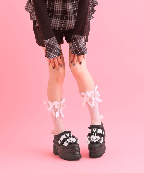 cs T&P(シーエスティーアンドピー)の「◆夢見るシリーズ厚底天使スニーカー(スニーカー・レディース・ブルー/ピンク系/ブラック・M/S/LL/L)」の5枚目の写真