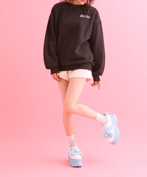 cs T&P(シーエスティーアンドピー)の「◆夢見るシリーズ厚底天使スニーカー(スニーカー・レディース・ブルー/ピンク系/ブラック・M/S/LL/L)」の9枚目の写真