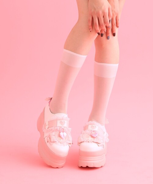 cs T&P(シーエスティーアンドピー)の「◆夢見るシリーズ厚底天使スニーカー(スニーカー・レディース・ブルー/ピンク系/ブラック・M/S/LL/L)」の11枚目の写真