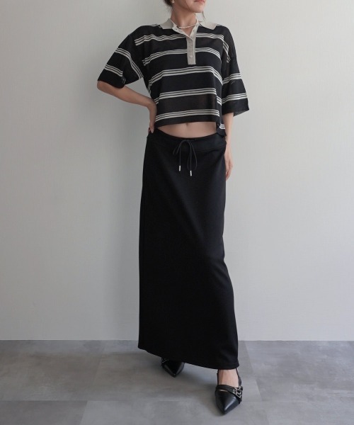 Rashik(ラシク)の「【Rashik】スウェットライクスカート(スカート・レディース・グレー/ブラック・FREE)」の15枚目の写真