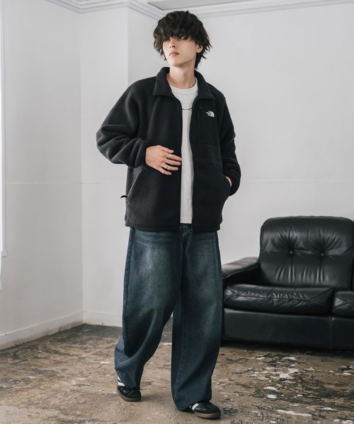 THE NORTH FACE(ザノースフェイス)の「THE NORTH FACE ザ・ノースフェイス Men's Yumiori Off Peak Full Zip Jacket ワンポイントロゴ刺繍フルジップ長袖フリースジャケット(ブルゾン・メンズ・ブラック・M/S/L)」の5枚目の写真
