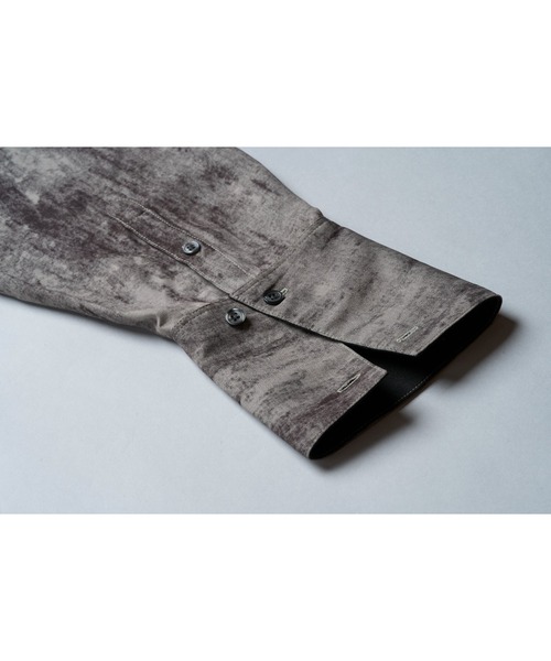 NO ID.(ノーアイディ)の「【NO ID.】Changing Layered BIG Shirt / チェンジング レイヤード ビッグ シャツ(シャツ/ブラウス・メンズ・グレー/ブラック系その他/ブラック・ONE SIZE)」の7枚目の写真