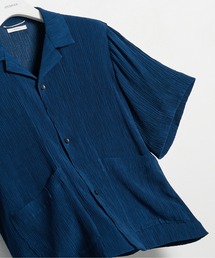 STUDIOUS | 【STUDIOUS】Silky Pleats Open Shirts / シルキープリーツオープンシャツ / 伸縮素材 / 接触冷感(シャツ/ブラウス)