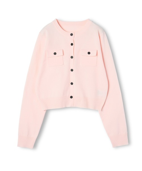 mic by Olu.(ミックバイオルドット)の「< ZOZOTOWN限定 >ボタンポケットカーディガン(カーディガン/ボレロ・レディース・チャコールグレー/ピンク・FREE)」の9枚目の写真