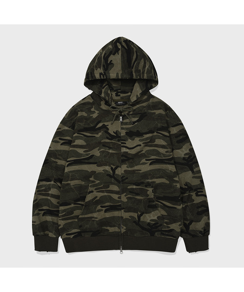 KANEITEI(カネイテイ)の「NOISE HOOD ZIP-UP (CAMO)(パーカー・レディース・デザートカモ・MEDIUM/LARGE)」の1枚目の写真