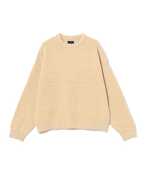 BEAMS（ビームス）の「7ゲージ フェード クルーネックニット（ニット/セーター・メンズ・クリーム/ナチュラル・M/L/XL/S）」の9枚目の写真