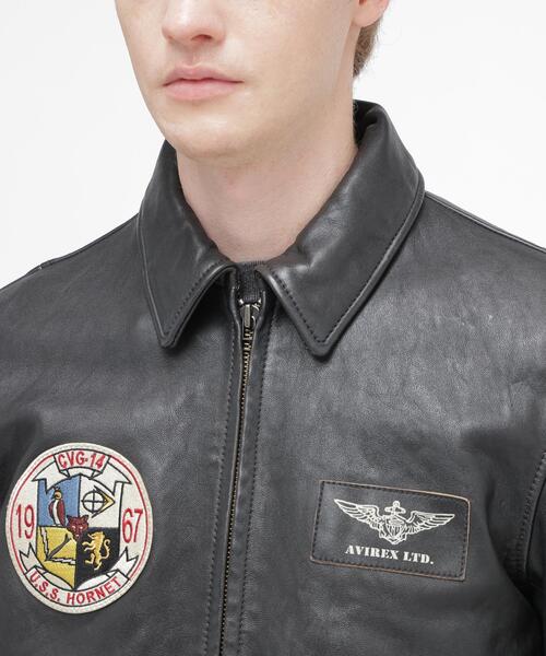 AVIREX(アヴィレックス)の「《NAVAL COLLECTION》M-421A LEATHER JACKET / レザージャケット / AVIREX / アヴィレックス(ミリタリージャケット・メンズ・ブラック・X-LARGE/XX-LARGE/LARGE)」の17枚目の写真