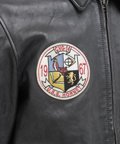 AVIREX(アヴィレックス)の「《NAVAL COLLECTION》M-421A LEATHER JACKET / レザージャケット / AVIREX / アヴィレックス(ミリタリージャケット・メンズ・ブラック・X-LARGE/XX-LARGE/LARGE)」の16枚目の写真