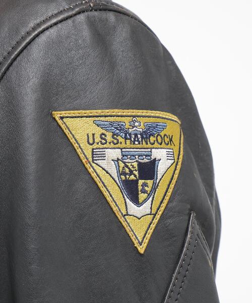AVIREX(アヴィレックス)の「《NAVAL COLLECTION》M-421A LEATHER JACKET / レザージャケット / AVIREX / アヴィレックス(ミリタリージャケット・メンズ・ブラック・X-LARGE/XX-LARGE/LARGE)」の14枚目の写真