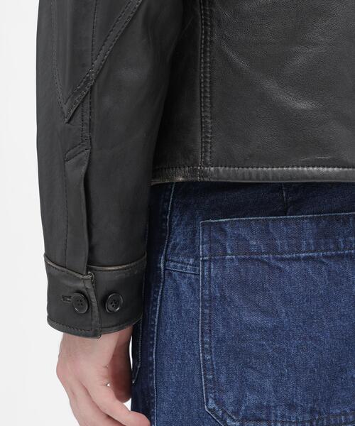AVIREX(アヴィレックス)の「《NAVAL COLLECTION》M-421A LEATHER JACKET / レザージャケット / AVIREX / アヴィレックス(ミリタリージャケット・メンズ・ブラック・X-LARGE/XX-LARGE/LARGE)」の11枚目の写真