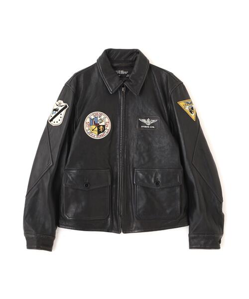 AVIREX(アヴィレックス)の「《NAVAL COLLECTION》M-421A LEATHER JACKET / レザージャケット / AVIREX / アヴィレックス(ミリタリージャケット・メンズ・ブラック・X-LARGE/XX-LARGE/LARGE)」の10枚目の写真