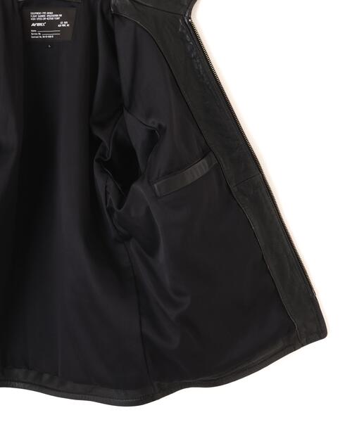AVIREX(アヴィレックス)の「《NAVAL COLLECTION》M-421A LEATHER JACKET / レザージャケット / AVIREX / アヴィレックス(ミリタリージャケット・メンズ・ブラック・X-LARGE/XX-LARGE/LARGE)」の8枚目の写真