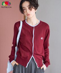 FRUIT OF THE LOOM×FREAK'S STORE/フルーツオブザルーム 別注 配色クルーカーディガン