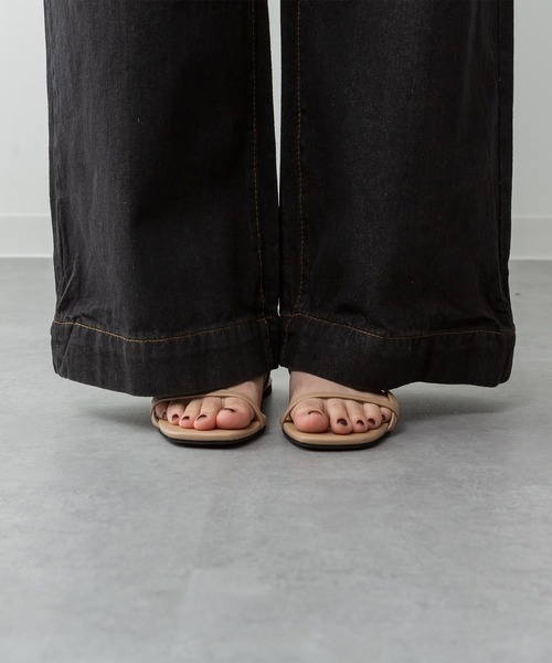 ElegChic（エレグシック）の「デニムハイウェストサスペンダーワイドパンツ（その他パンツ・レディース・ブラック/ネイビー/ネイビー系・XXL/M/XL/L/4L）」の19枚目の写真