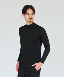 【Hanes/ヘインズ】メンズ Hanes MOVES裏起毛ソフトコンプレッション モックネックロングスリーブTシャツ