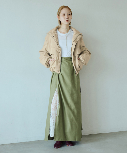 IENA LA BOUCLE(イエナラブークル)の「《/洗える》IENA LA BOUCLE コットンナイロンパテットブルゾン(その他アウター・レディース・ブラック/ベージュ系その他・FREE)」の4枚目の写真