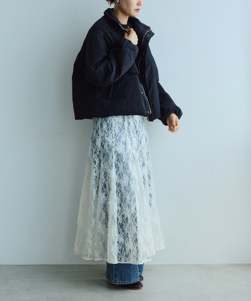 IENA LA BOUCLE(イエナラブークル)の「《/洗える》IENA LA BOUCLE コットンナイロンパテットブルゾン(その他アウター・レディース・ブラック/ベージュ系その他・FREE)」の14枚目の写真