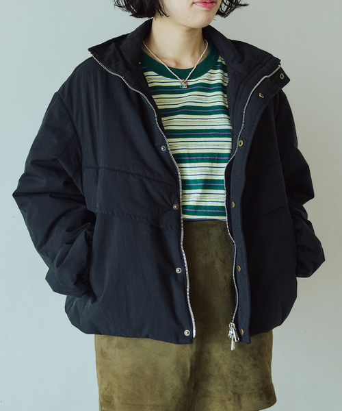 IENA LA BOUCLE(イエナラブークル)の「《/洗える》IENA LA BOUCLE コットンナイロンパテットブルゾン(その他アウター・レディース・ブラック/ベージュ系その他・FREE)」の15枚目の写真