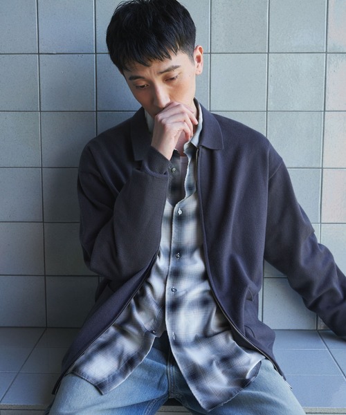 URBAN RESEARCH DOORS(アーバンリサーチドアーズ)の「『UR TECH』200日ジップジャケット(カーディガン/ボレロ・メンズ・チャコールグレー/ネイビー・LARGE/X-LARGE/MEDIUM)」の3枚目の写真