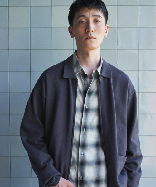 URBAN RESEARCH DOORS(アーバンリサーチドアーズ)の「『UR TECH』200日ジップジャケット(カーディガン/ボレロ・メンズ・チャコールグレー/ネイビー・LARGE/X-LARGE/MEDIUM)」の8枚目の写真