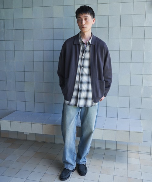 URBAN RESEARCH DOORS(アーバンリサーチドアーズ)の「『UR TECH』200日ジップジャケット(カーディガン/ボレロ・メンズ・チャコールグレー/ネイビー・LARGE/X-LARGE/MEDIUM)」の9枚目の写真