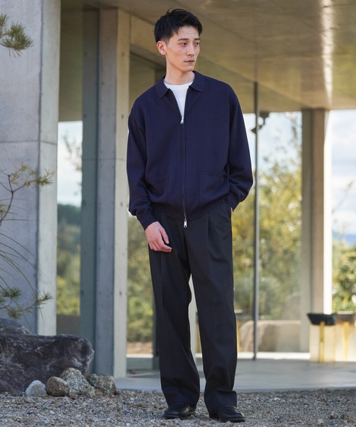 URBAN RESEARCH DOORS(アーバンリサーチドアーズ)の「『UR TECH』200日ジップジャケット(カーディガン/ボレロ・メンズ・チャコールグレー/ネイビー・LARGE/X-LARGE/MEDIUM)」の14枚目の写真