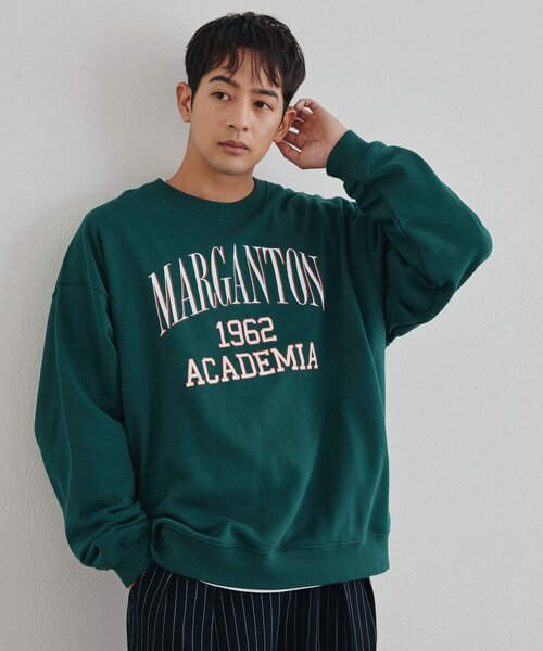 DISCOAT(ディスコート)の「【Enlude】ヒビワレカレッジロゴスウェット《WEB限定カラーあり》(Tシャツ/カットソー・レディース・レッド/ダークグリーン/ベージュ/ライトベージュ/ブラウン・FREE)」の12枚目の写真