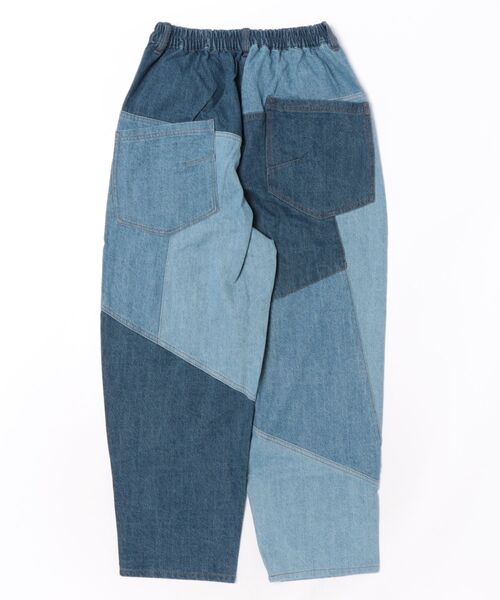 mililopiulu(ミリロピュール)の「mililopiulu/ミリロピュール WEAVE PATCH DENIM PANTS L【gsc別注商品】(デニムパンツ・レディース・ブルー・LARGE)」の2枚目の写真