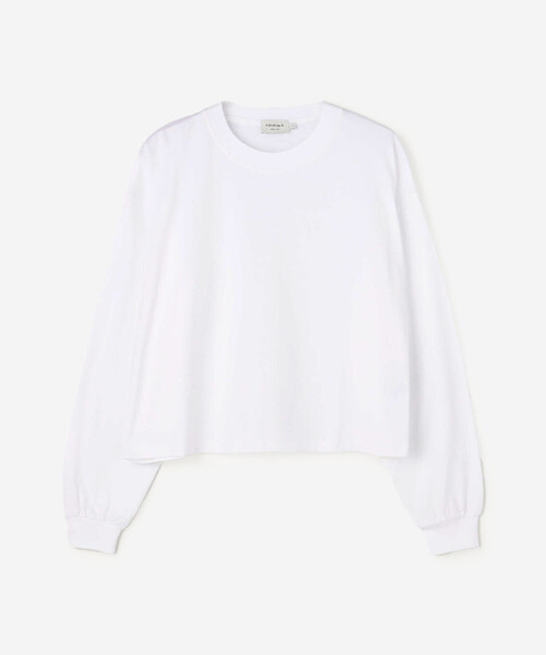 handvaerk(ハンドバーク)の「handvaerk | 60/2 クルーネック 長袖Tシャツ WOMEN(Tシャツ/カットソー・レディース・ホワイト/ダークグレー/グレー系その他/ブラック/ブラウン系その他・S)」の1枚目の写真
