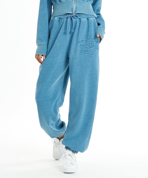 BILLABONG(ビラボン)の「BILLABONG ウィメンズ WASHED SWEAT JOGGER PANTS ロングパンツ 【2026年秋冬モデル】/ビラボンウォッシュドスウェットパンツ(セットアップ対応可)(スウェットパンツ・レディース・ライトブルー/ブラック・MEDIUM/LARGE)」の7枚目の写真