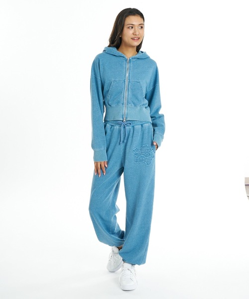BILLABONG(ビラボン)の「BILLABONG ウィメンズ WASHED SWEAT JOGGER PANTS ロングパンツ 【2026年秋冬モデル】/ビラボンウォッシュドスウェットパンツ(セットアップ対応可)(スウェットパンツ・レディース・ライトブルー/ブラック・MEDIUM/LARGE)」の9枚目の写真