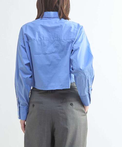 CONVERSE TOKYO（コンバーストウキョウ）の「【HL】DETACHABLE TIE CROPPED SHIRT（シャツ/ブラウス・レディース・サックスブルー/ストライプ・FREE）」の5枚目の写真
